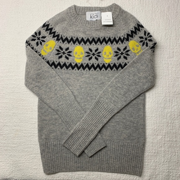 Autumn Cashmere Kids Skull Fairisle Sweater